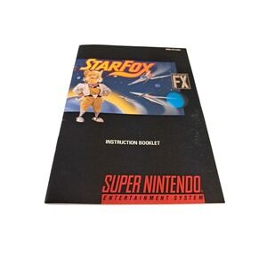 Star Fox SNES Super Nintendo Manual Instruction Book ONLY